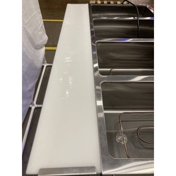 Scratch and Dent Avantco STE-4SA Four Pan Open Well Electric Steam Table with Undershelf - 120V, 2000W