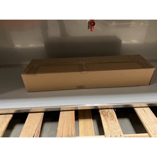 Scratch and Dent Regency 74" Basic Stainless Steel Portable Bar with Two Removable Speed Rails and Ice Bin