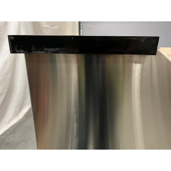 Scratch and Dent Regency 74" Basic Stainless Steel Portable Bar with Two Removable Speed Rails and Ice Bin