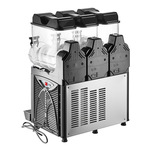 Scratch and Dent Carnival King Triple 2.6 Gallon Pourover Granita / Slushy / Frozen Beverage Machine - 120V