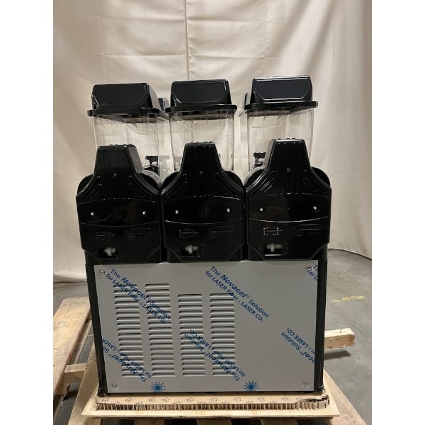 Scratch and Dent Carnival King Triple 2.6 Gallon Pourover Granita / Slushy / Frozen Beverage Machine - 120V