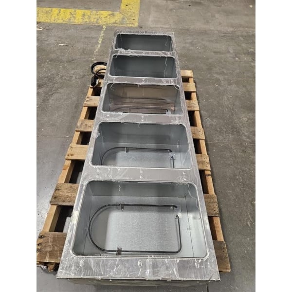 Scratch and Dent Eagle Group DHT5 Open Well Five Pan Electric Hot Food Table - 208V, 3 Phase