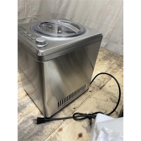 Scratch and Dent Waring WCIC25 2.5 Qt. Compressor Ice Cream Maker - 120V, 180W