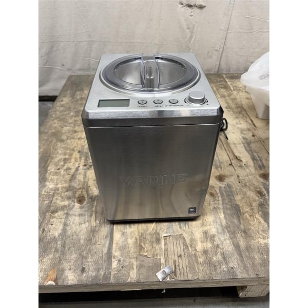 Scratch and Dent Waring WCIC25 2.5 Qt. Compressor Ice Cream Maker - 120V, 180W