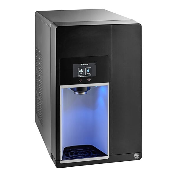 Scratch and Dent Follett 15CI114A-IW-CL-ST-00 Champion 15 Series Air-Cooled Chewblet Countertop Ice Maker and Water Dispenser with 15 lb. Storage Bin and Filter - 100 lb., 115V