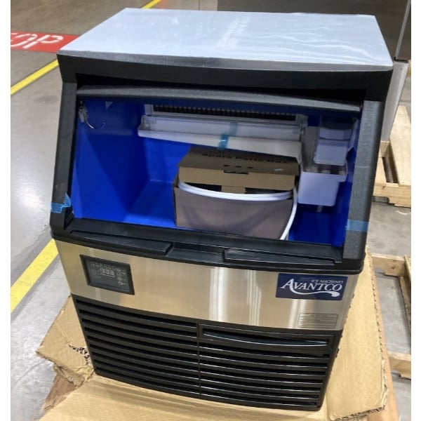 Scratch and Dent Avantco Ice UC-H-280-A 26" Air-Cooled Undercounter Half Cube Ice Machine with 80 lb. Storage Bin - 299 lb., 115V