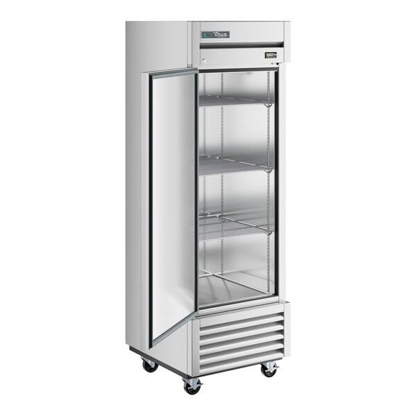 Scratch and Dent True TS-23-HC LH 27" Stainless Steel One Section Solid Door Reach-In Refrigerator with Left-Hinged Door
