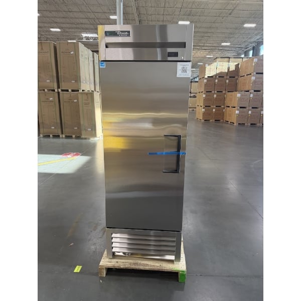 Scratch and Dent True TS-23-HC LH 27" Stainless Steel One Section Solid Door Reach-In Refrigerator with Left-Hinged Door