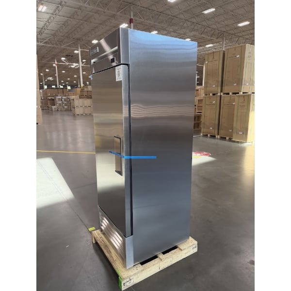Scratch and Dent True TS-23-HC LH 27" Stainless Steel One Section Solid Door Reach-In Refrigerator with Left-Hinged Door