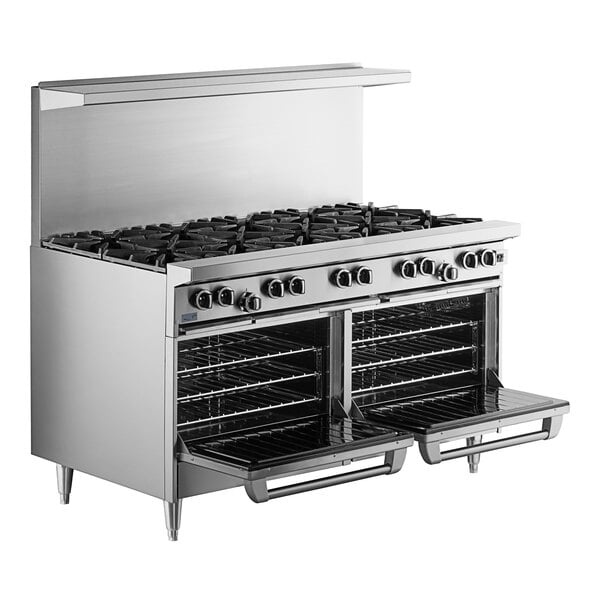 Scratch and Dent Garland G60-10CC Natural Gas 10 Burner 60" Range with 2 Convection Ovens - 406,000 BTU
