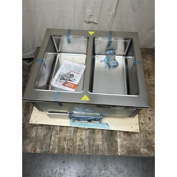 Scratch and Dent ServIt SDW-2H Two Pan Full Size Insulated Drop-In Hot Food Well - 208/240V