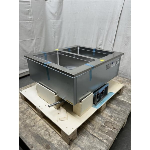 Scratch and Dent ServIt SDW-2H Two Pan Full Size Insulated Drop-In Hot Food Well - 208/240V