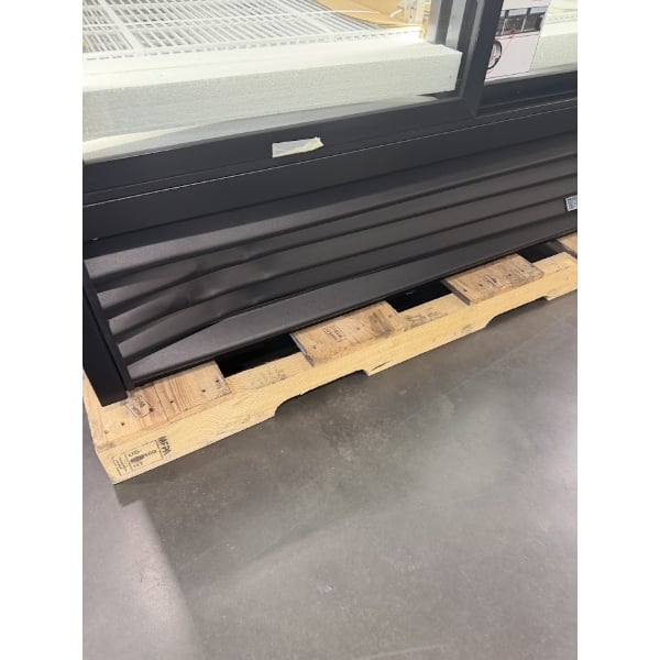 Scratch and Dent True GDM-47-HC-LD 54 1/8" Black Refrigerated Sliding Glass Door Merchandiser with LED Lighting