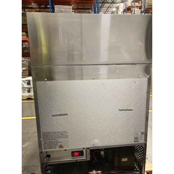 Scratch and Dent Avantco SS-PT-27M-HC 27" 1 Door Mega Top Stainless Steel Refrigerated Sandwich Prep Table