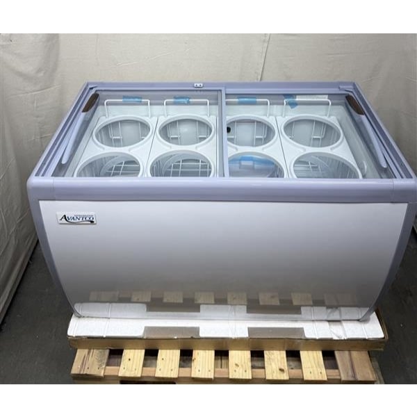 Scratch and Dent Avantco ADC-8-N 49" Customizable Ice Cream Dipping Cabinet