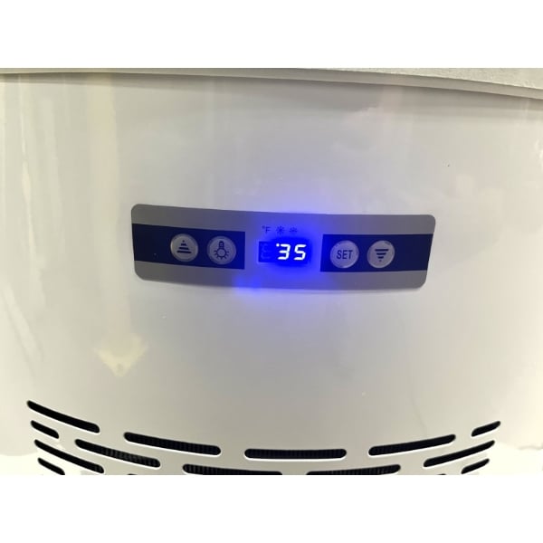 Scratch and Dent Avantco BCR-15-HC White Circular Glass Refrigerated Display Case