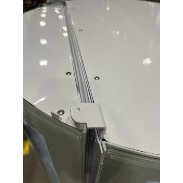 Scratch and Dent Avantco BCR-15-HC White Circular Glass Refrigerated Display Case