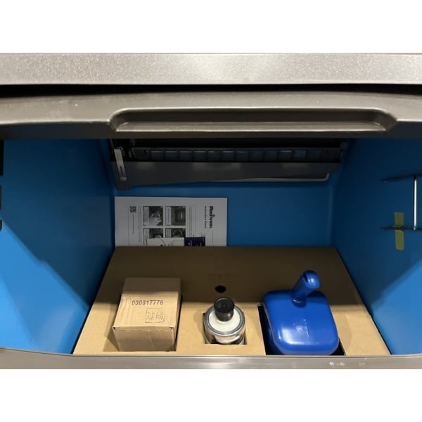 Scratch and Dent Manitowoc UYP0240W-161B NEO 26" Water-Cooled Undercounter Half Dice Cube Ice Machine with 90 lb. Storage Bin - 235 lb., 115V