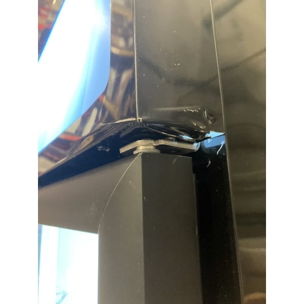 Scratch and Dent MainStreet Equipment GMC-49 52 3/4" Black Swing Glass Door Merchandiser Refrigerator - 120V
