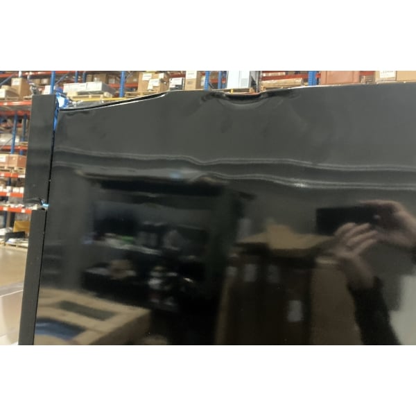 Scratch and Dent MainStreet Equipment GMC-49 52 3/4" Black Swing Glass Door Merchandiser Refrigerator - 120V