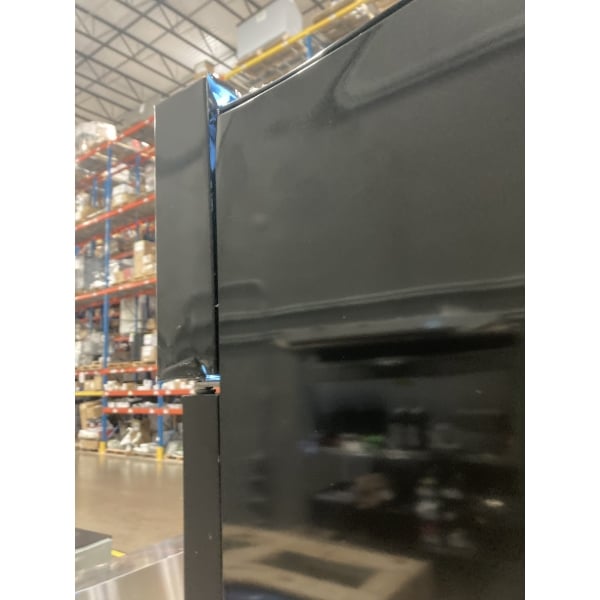 Scratch and Dent MainStreet Equipment GMC-49 52 3/4" Black Swing Glass Door Merchandiser Refrigerator - 120V