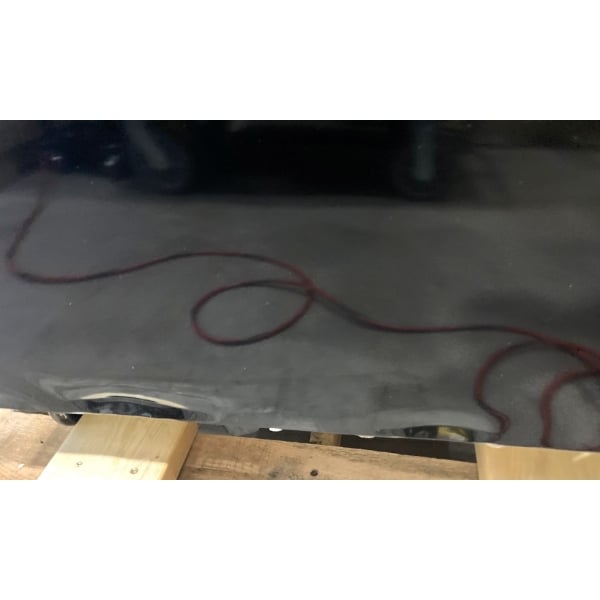 Scratch and Dent MainStreet Equipment GMC-49 52 3/4" Black Swing Glass Door Merchandiser Refrigerator - 120V