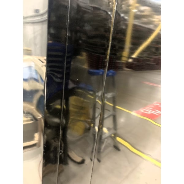 Scratch and Dent MainStreet Equipment GMC-49 52 3/4" Black Swing Glass Door Merchandiser Refrigerator - 120V
