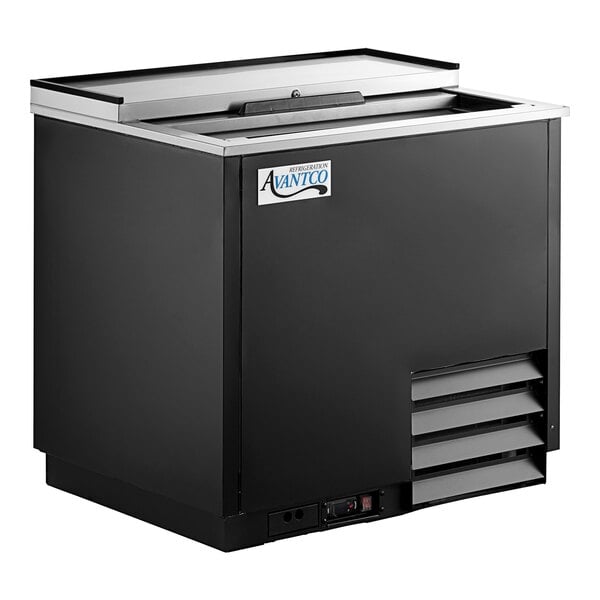 Scratch and Dent Avantco GF36-HC 36" Black Glass Froster / Plate Chiller - 115V