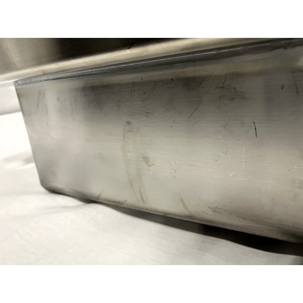 Scratch and Dent Krowne HS-1225 10" x 14" x 5" 20 Gauge Stainless Steel One Compartment Drop-In Sink with Side Splashes and 6" Double Bend Faucet