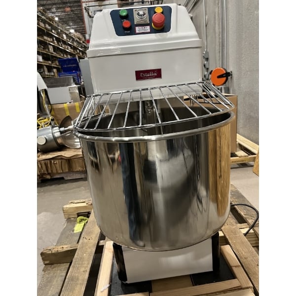 Scratch and Dent Estella SM60 60 Qt. / 88 lb. Two-Speed Spiral Dough Mixer - 220V, 4 hp