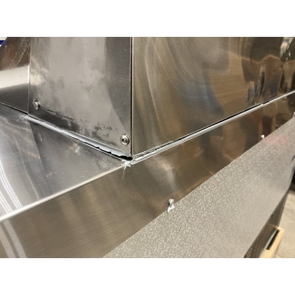 Scratch and Dent Avantco SS-PT-71-12-C 70" 3 Door Stainless Steel Refrigerated Sandwich Prep Table with Workstation and Extra Deep Cutting Board