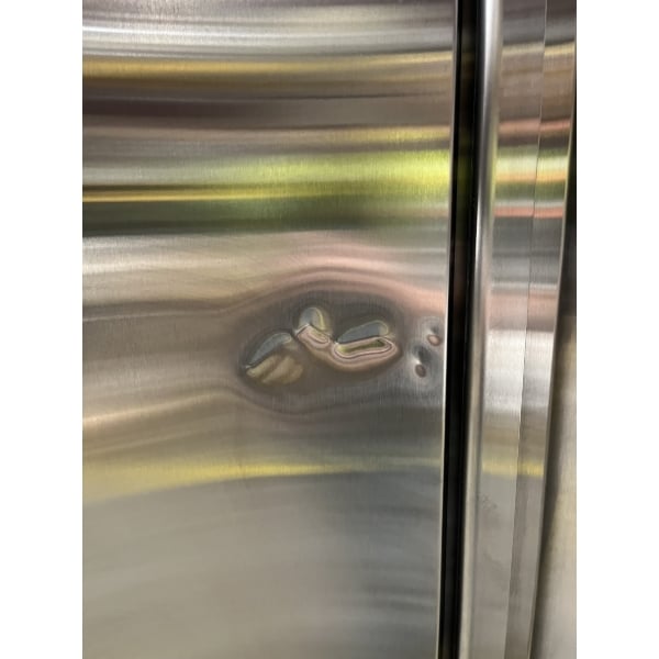 Scratch and Dent Avantco SS-3R-HC 81 5/16" Stainless Steel Solid Door Reach-In Refrigerator