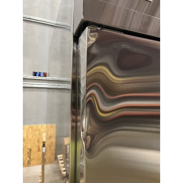 Scratch and Dent Avantco SS-3R-HC 81 5/16" Stainless Steel Solid Door Reach-In Refrigerator