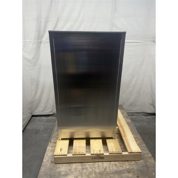 Scratch and Dent Lakeside 4310 Rectangular Stainless Steel Waste Station with Front Access - 26 1/2" x 23 1/4" x 45 1/2"