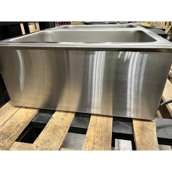 Scratch and Dent ServIt FW200D 12" x 20" Full Size Dual Well Electric Countertop Food Warmer with Digital Controls - 120V, 2000W