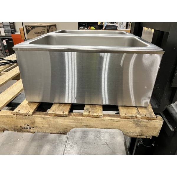 Scratch and Dent ServIt FW200D 12" x 20" Full Size Dual Well Electric Countertop Food Warmer with Digital Controls - 120V, 2000W