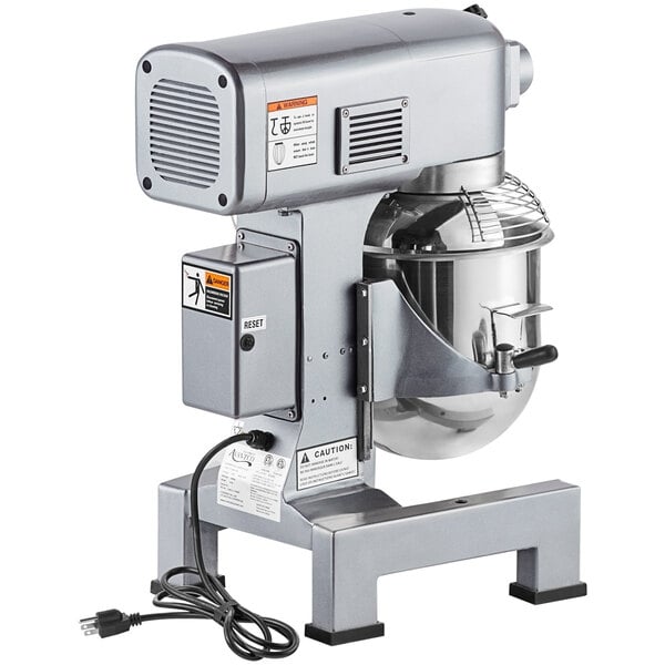 Scratch and Dent Avantco MX10H 10 Qt. Planetary Stand Mixer with Guard & Standard Accessories - 120V, 3/4 hp