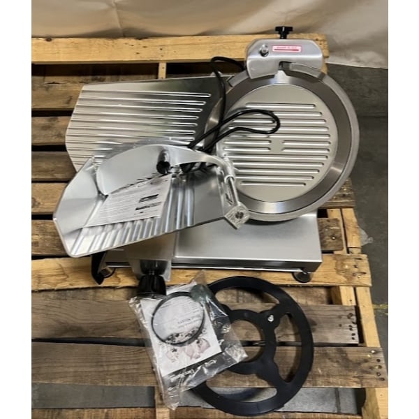 Scratch and Dent Avantco SL512 12" Manual Gravity Feed Meat Slicer - 1/2 hp