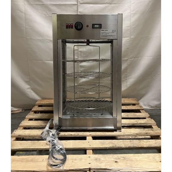Scratch and Dent ServIt PDW12D1 12" Customizable Full-Service Pizza Warmer with 4-Shelf Rotating Rack