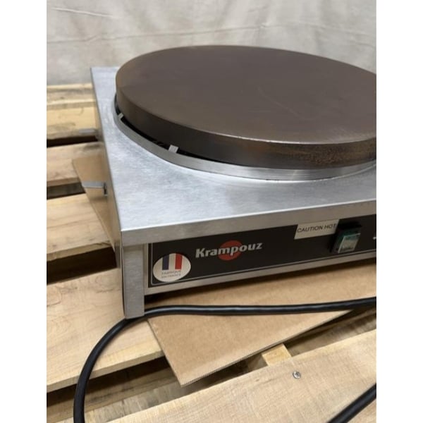 Scratch and Dent Krampouz CECIF4 15 3/4" Electric Cast Iron Crepe Maker - 240V / 3600W