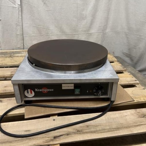 Scratch and Dent Krampouz CECIF4 15 3/4" Electric Cast Iron Crepe Maker - 240V / 3600W