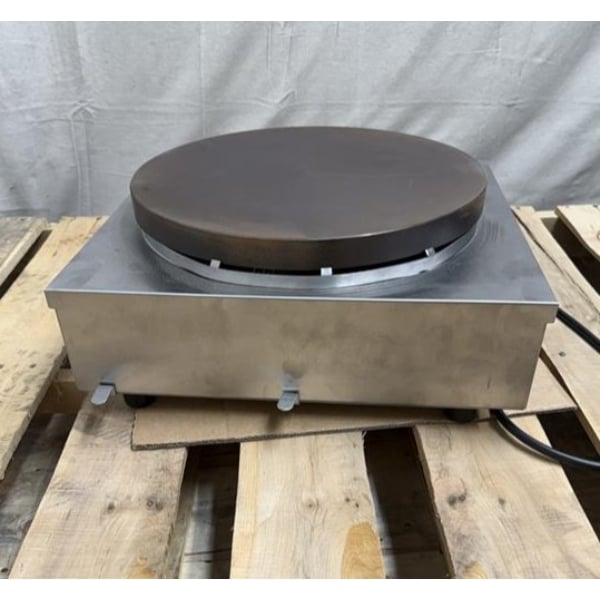 Scratch and Dent Krampouz CECIF4 15 3/4" Electric Cast Iron Crepe Maker - 240V / 3600W