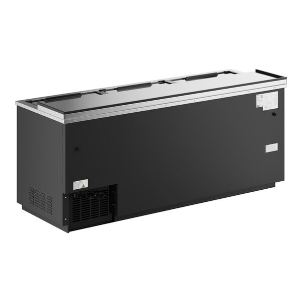 Scratch and Dent Avantco HBB-80-HC 80" Black Horizontal Bottle Cooler