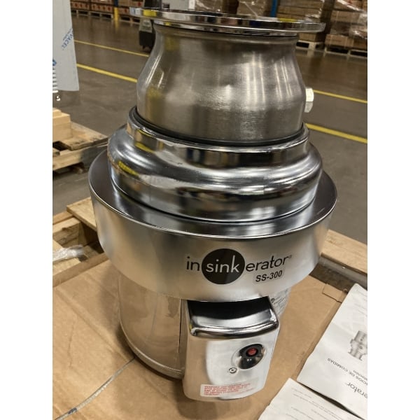 Scratch and Dent InSinkErator SS-300-27 Short Body Commercial Garbage Disposer - 3 hp, 3 Phase