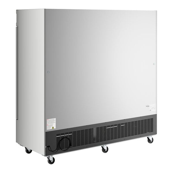 Scratch and Dent Avantco SS-3F-HC 81 5/16" Stainless Steel Solid Door Reach-In Freezer