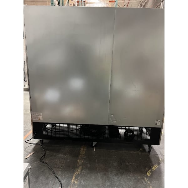 Scratch and Dent Avantco SS-3F-HC 81 5/16" Stainless Steel Solid Door Reach-In Freezer