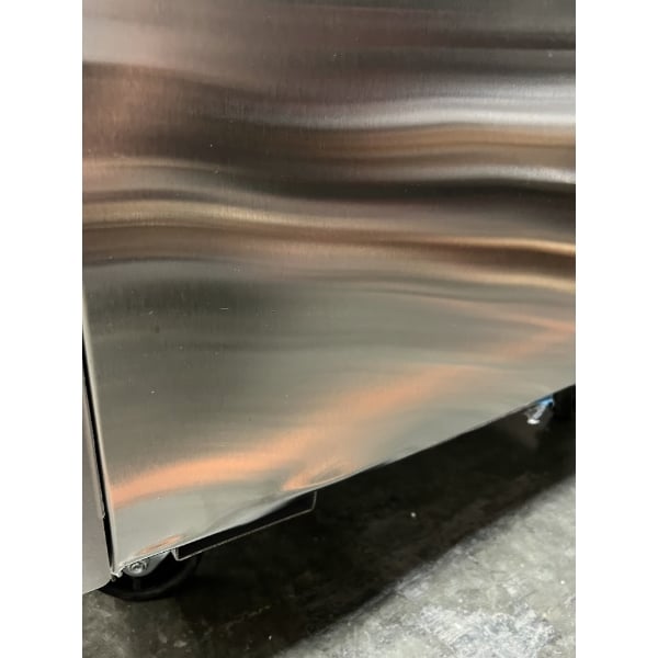 Scratch and Dent Avantco SS-3F-HC 81 5/16" Stainless Steel Solid Door Reach-In Freezer