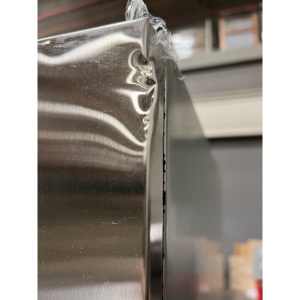 Scratch and Dent Avantco SS-3F-HC 81 5/16" Stainless Steel Solid Door Reach-In Freezer