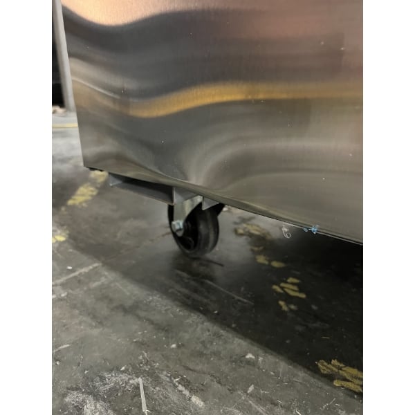 Scratch and Dent Avantco SS-3F-HC 81 5/16" Stainless Steel Solid Door Reach-In Freezer
