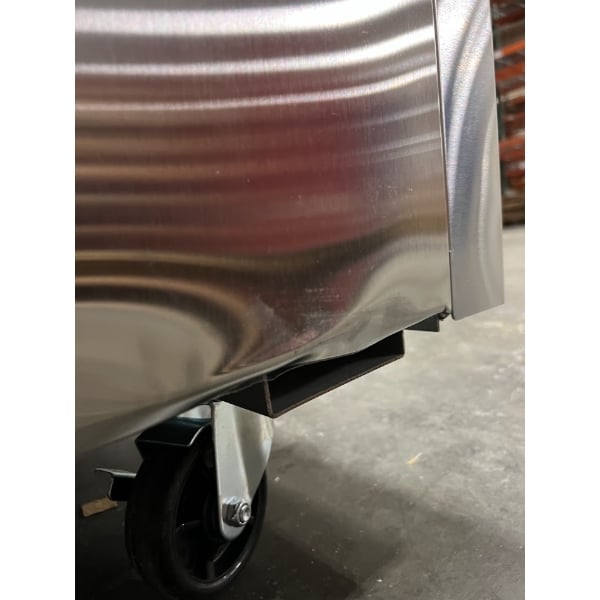 Scratch and Dent Avantco SS-3F-HC 81 5/16" Stainless Steel Solid Door Reach-In Freezer